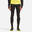 Collant chaud de running Homme - KIPRUN Run 500 Warm Noir et jaune fluo