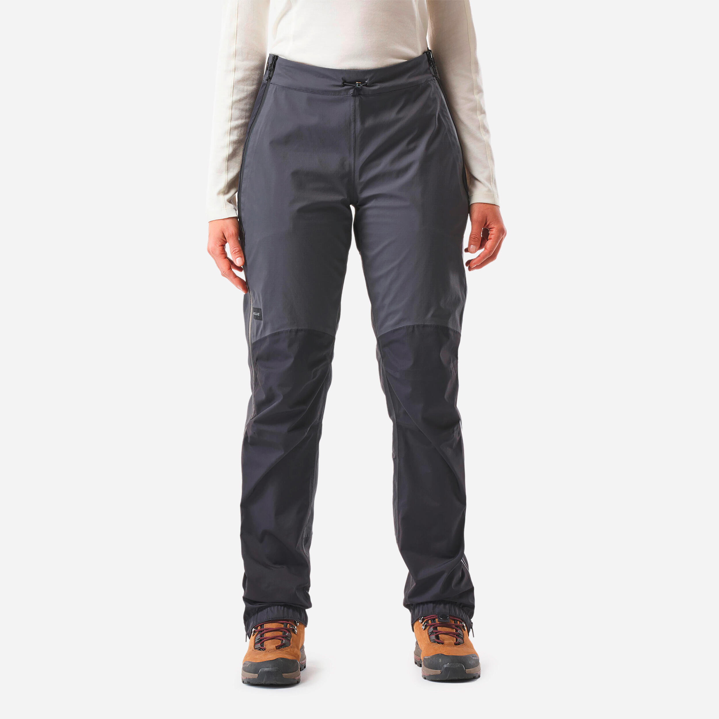 Forclaz - Sur-pantalon Imperméable - 20 0000 Mm H²0- Coutures Étanches - Mt500 - Femme - Surpantalon - Randonnees Et Trekking Femme - Gris-noir - 42m/l - Decathlon