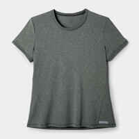 Women's Soft and Breathable Running T-Shirt-Soft Green Grey
