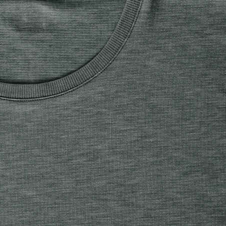 Women's Soft and Breathable Running T-Shirt-Soft Green Grey