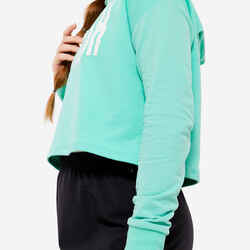 Girls' Modern Dance/Jazz Cropped Hoodie - Green