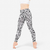 Legging danse moderne taille haute fille, blanc ultra