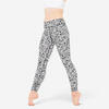 Leggings Danza Moderna Niña Blanco Ultra Talle Alto