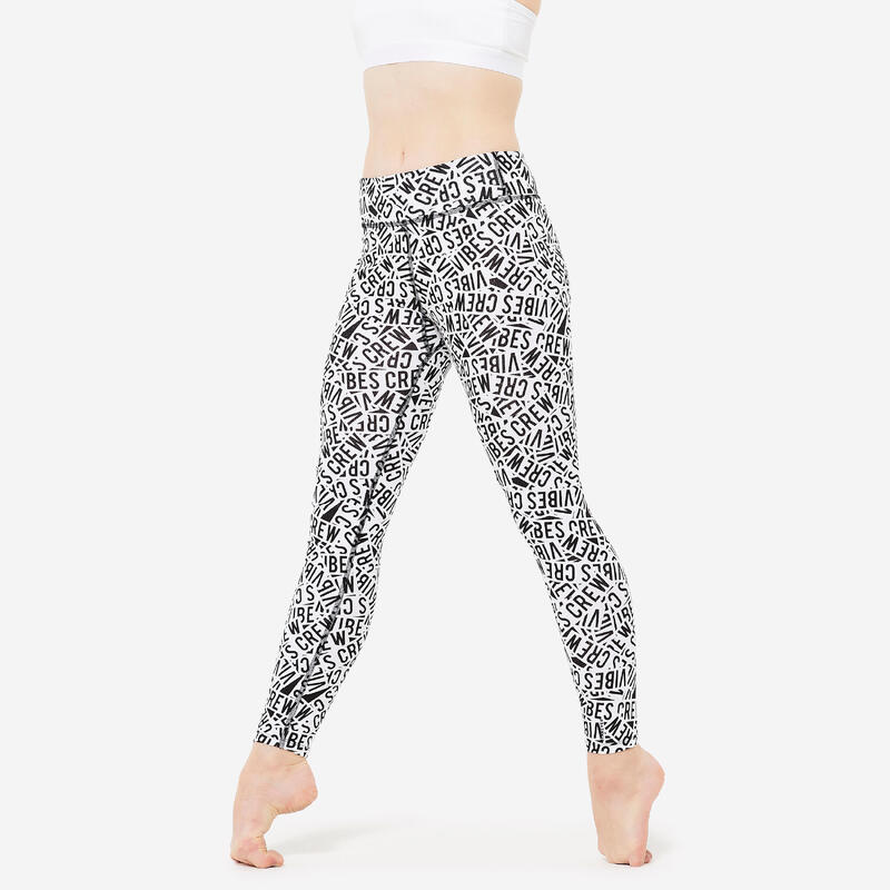 Lány tánc leggings, magas derekú 