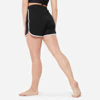 Women's High-Waist Modern Dance Shorts - Black