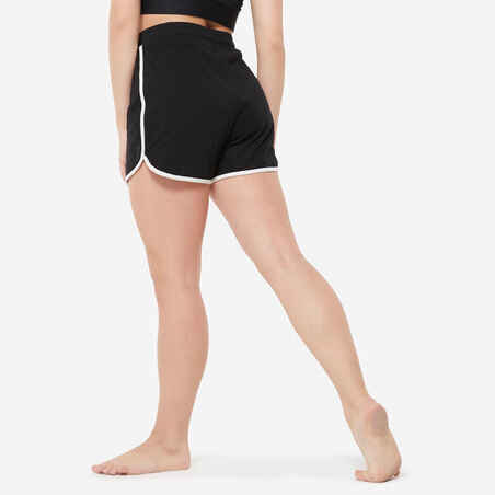 Women's Urban Dance High-Waisted Shorts - Black