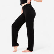 Pantalon fluid Croială dreaptă Dans Modern Negru Fete 