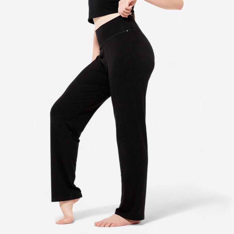 Pantalon danse moderne fluide droit - Fille - noir