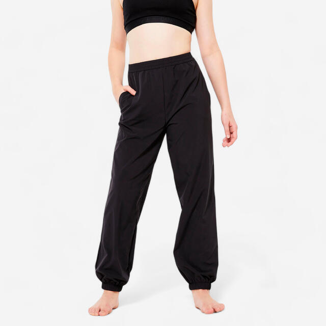 Tanzhose Modern Jazz Mädchen weit und leicht - schwarz 
