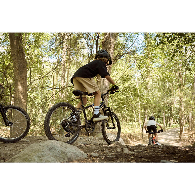 Mountainbike voor kinderen Rockrider Explore 500 20 inch 6-9 jaar zwart