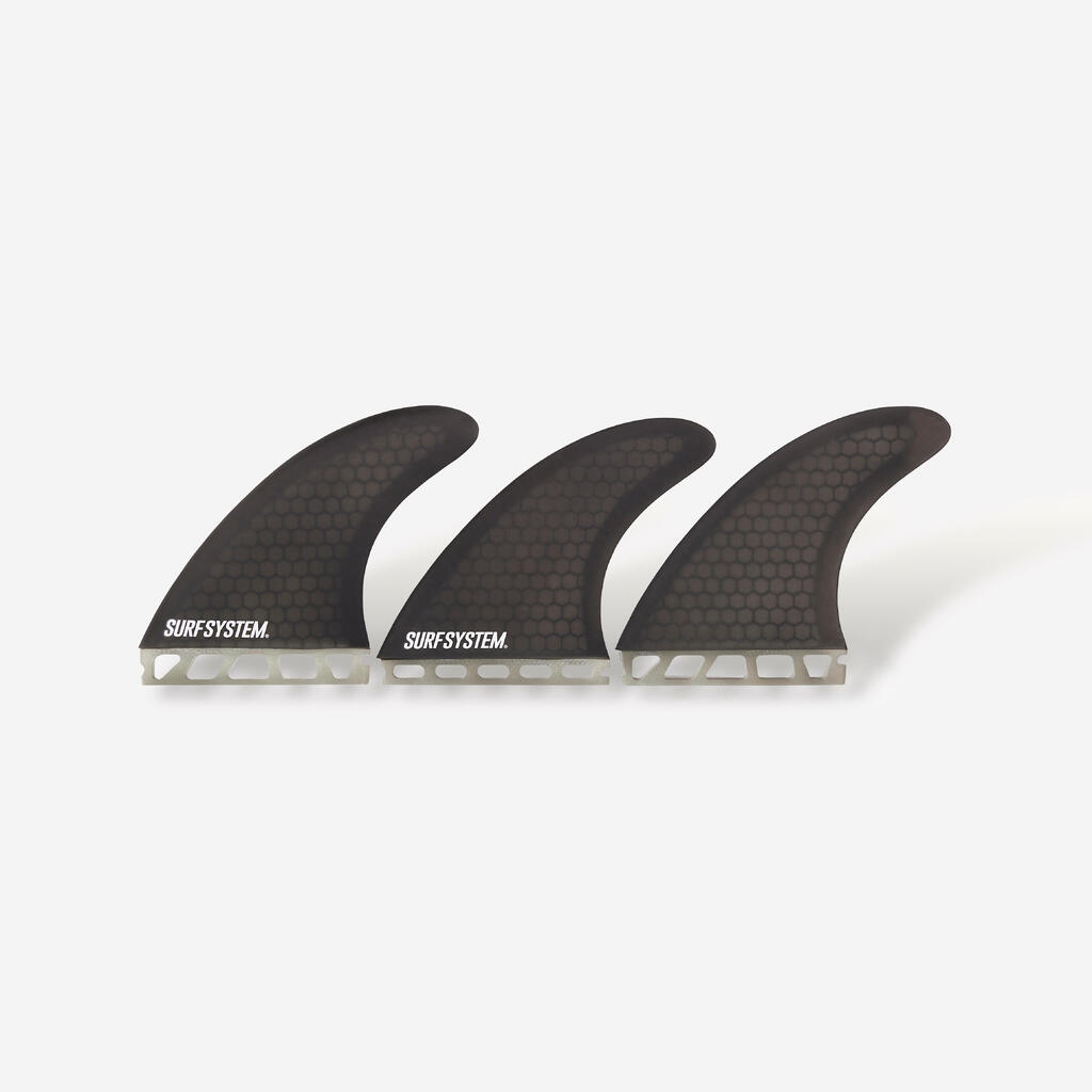 3 Finnen Surfboard Fiber Futures Grösse L schwarz