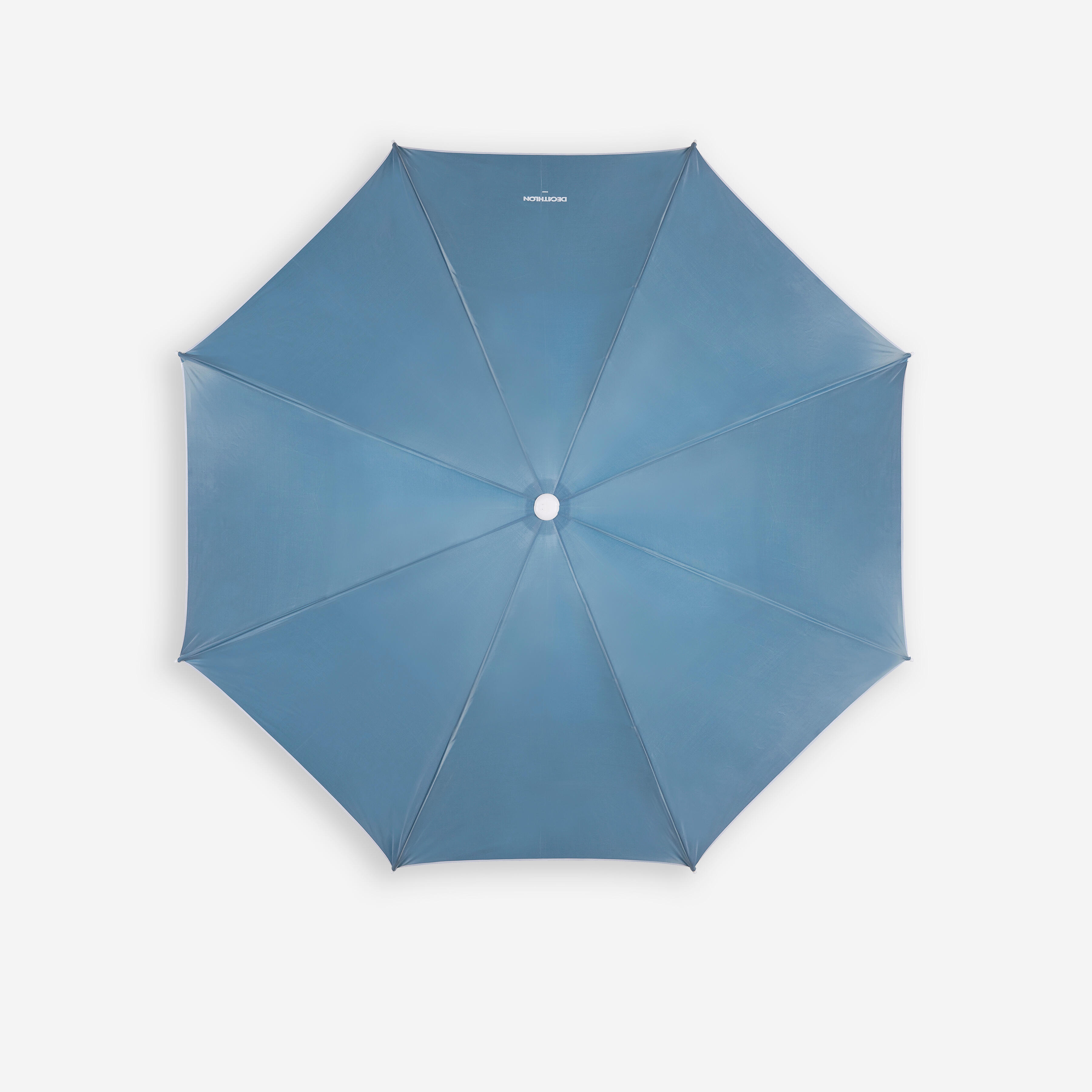 Compact 3-seater beach umbrella UPF 50+ - Paruv 190 grey