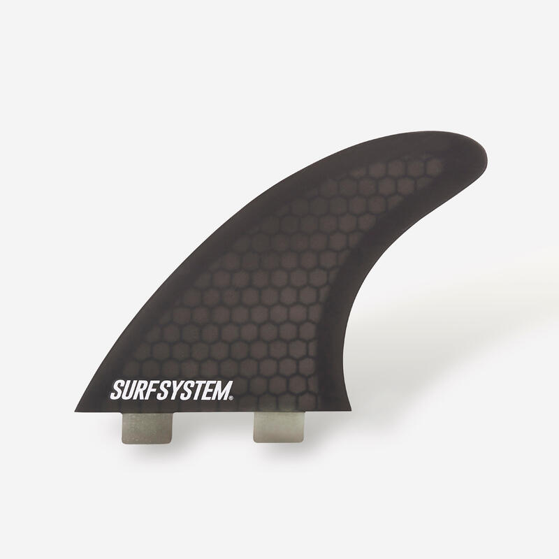 3 ailerons fibre Surf FCS1 - Taille M noir