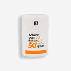 Natural, mineral sunscreen STICK for the face SPF50+ WHITE.