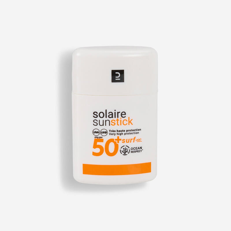 Protetor Solar de Rosto em Stick Mineral e Natural para Surf SPF50+ Branco