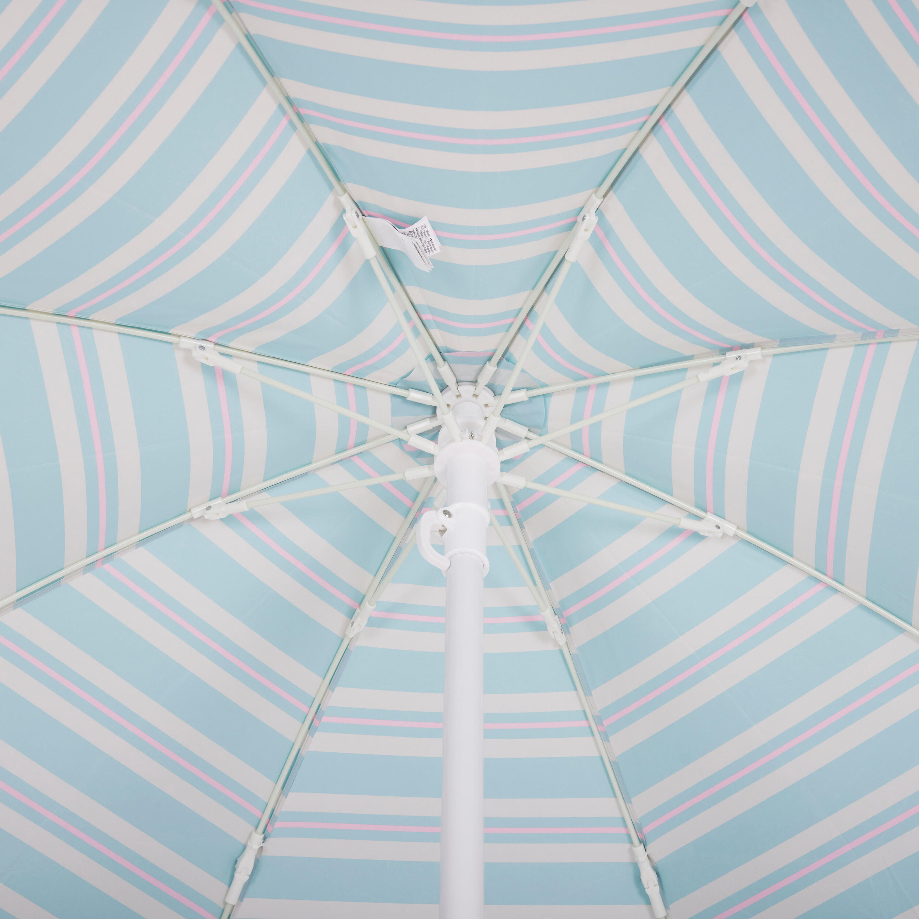 Compact beach umbrella 2 person UPF 50+ - Paruv 160 green stripe 5/8