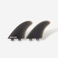 2 ailerons Fibre Twin Fish 5"5 FCS1 - noir