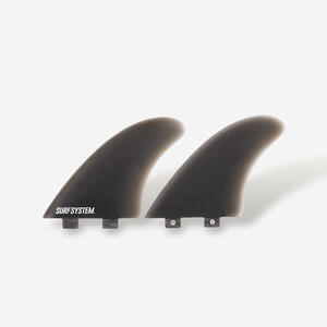 2 Quillas Surf Negro FCS1 Fibra Twin/Fish 5"5