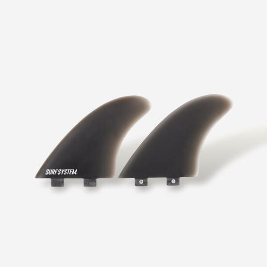 2 ailerons Fibre Twin Fish 5"5 FCS1 - noir
