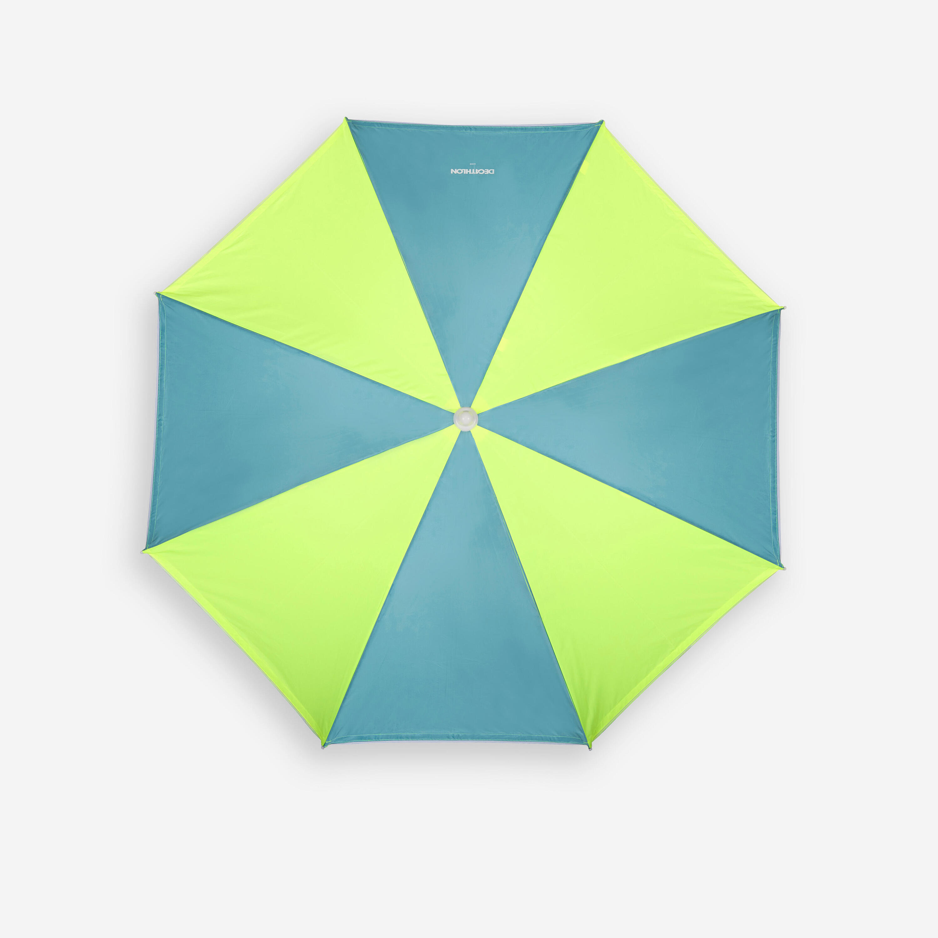 Strandparasol 2 personen UPF 50+ Paruv windstop blauw geel 5/7