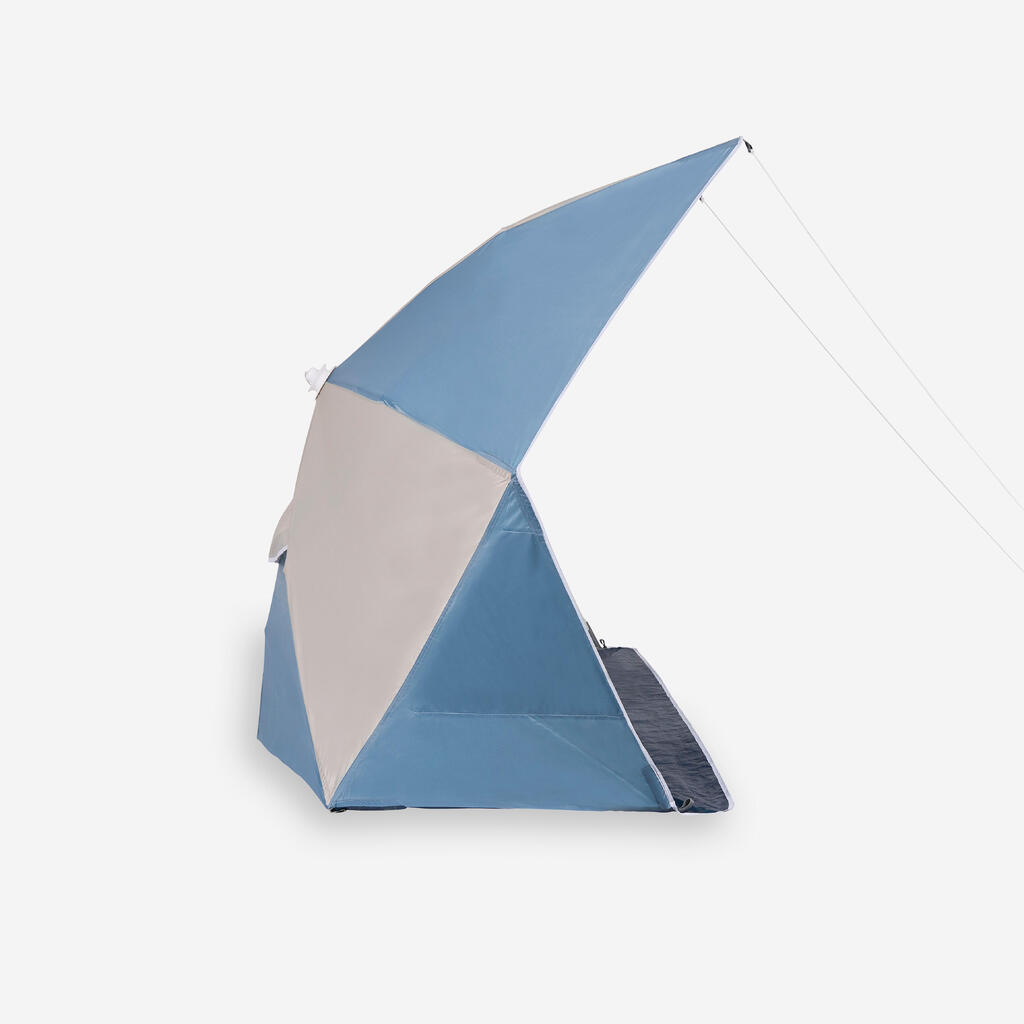 Beach tent compact 3-person UPF 50+ diameter 180cm - Iwiko grey beige