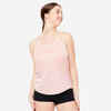 Women's Draping Modern Dance Thin Straps Tank Top - Pink