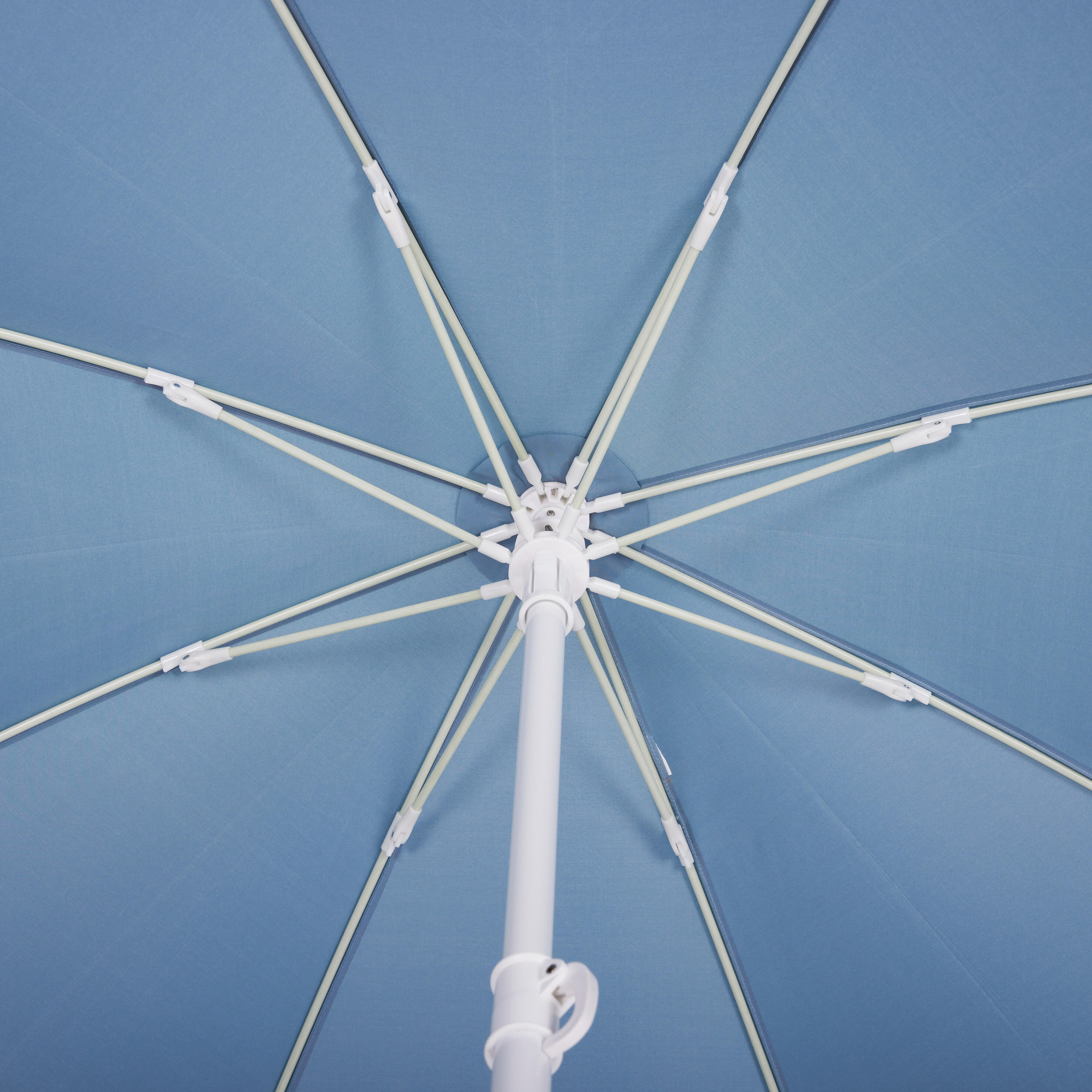 Parasol de plage compact 3 places UPF 50+ - Paruv 190 gris | Decathlon