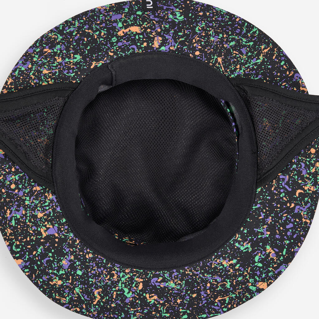 Pieaugušo sērfošanas cepure “500”, violeta, ar apdruku