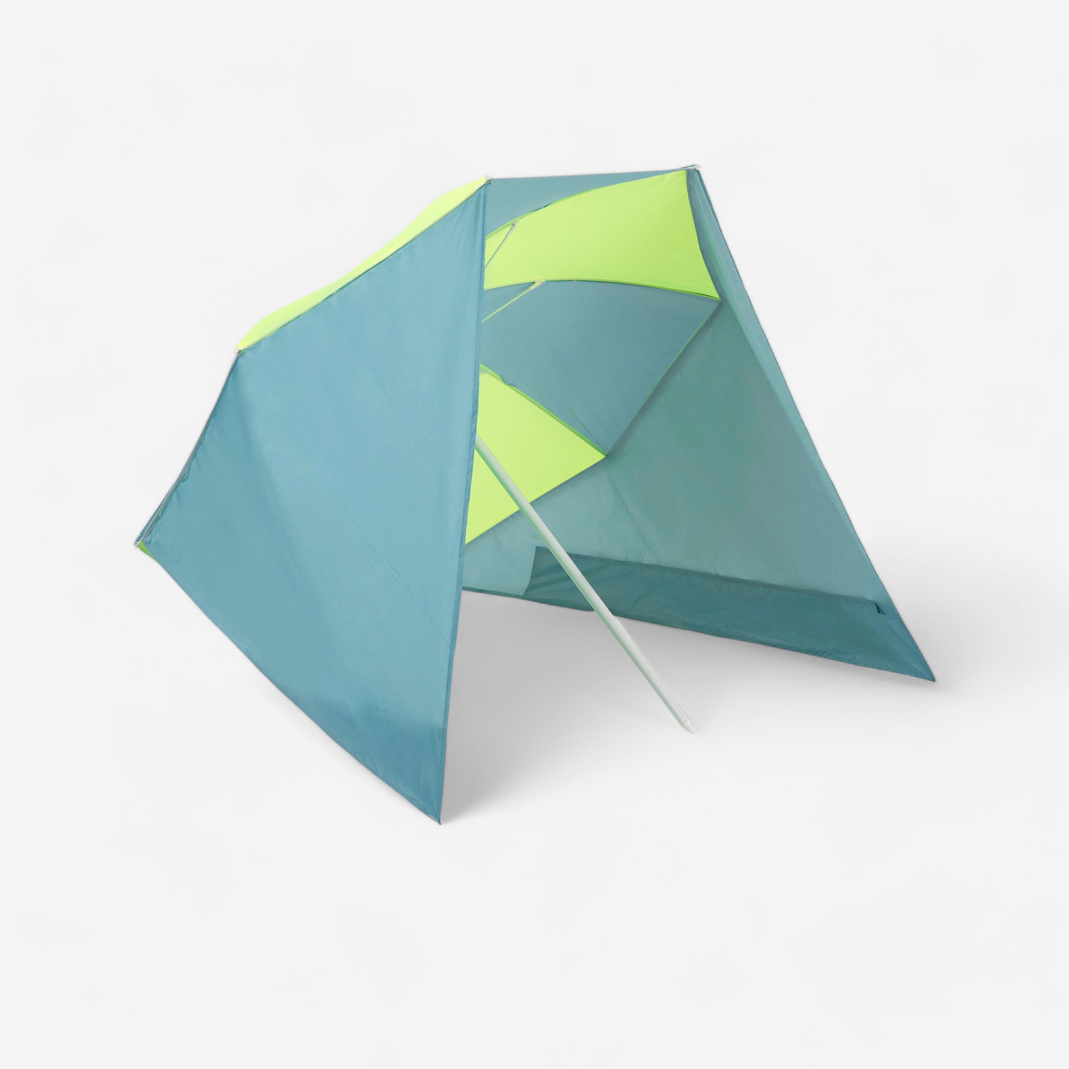 Parasol de plage anti-UV FPRUV 50+ à 2 places – Paruv 160 - DECATHLON