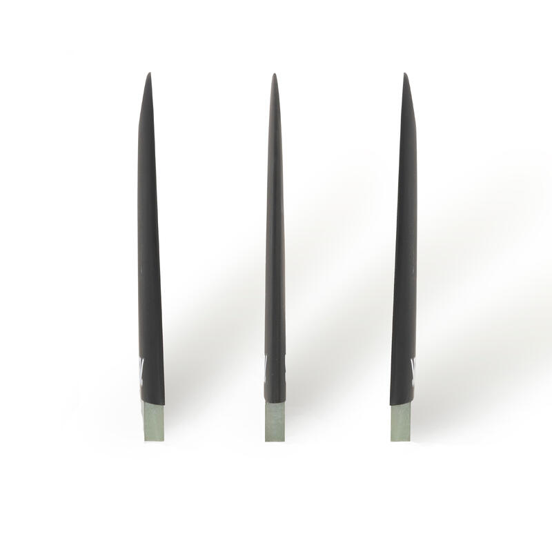 3 ailerons fibre Surf FCS1 - Taille M noir