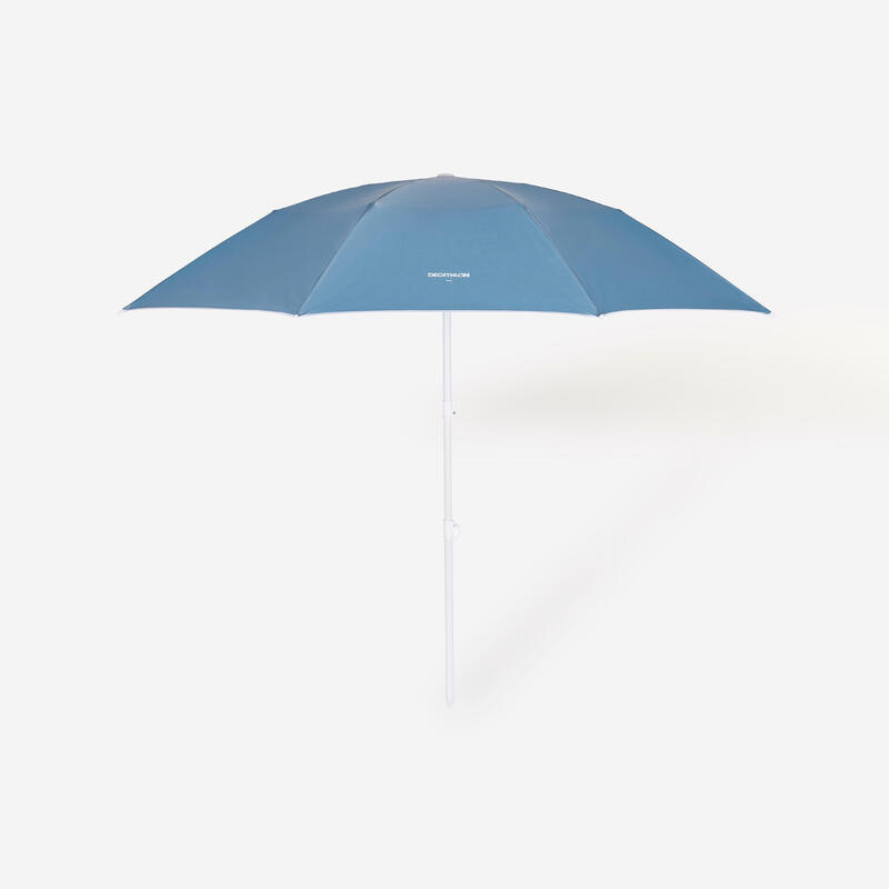 Compacte strandparasol Paruv 190 3 personen UPF 50+ grijs