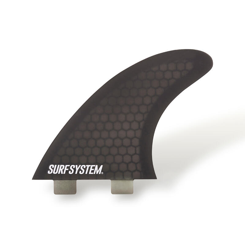 3 ailerons Fibre Surf FCS1 - Taille L noir