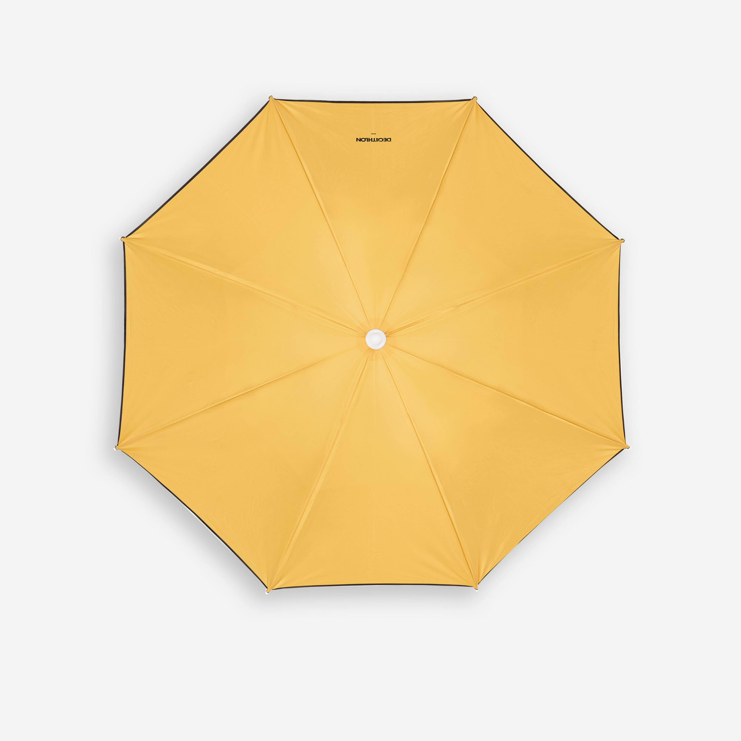 Round Beach Umbrella UPF 50+ 2-Person Sun Shelter PARUV - Yellow Ochre -  4