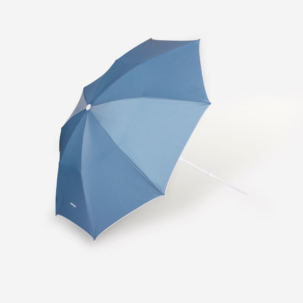 Sonnenschirm Strandschirm kompakt UPF 50+ - Paruv 190 für 3 Personen grau