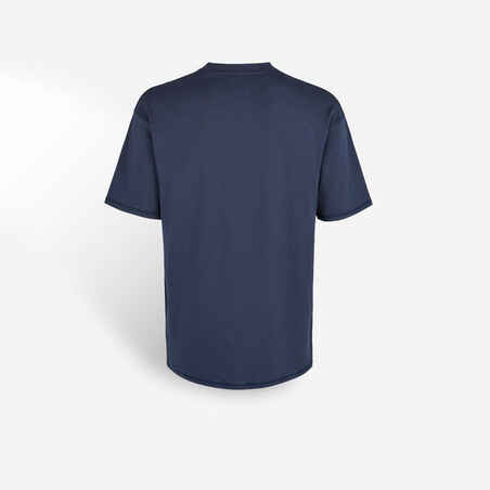 Vyriški trumparankoviai nuo UV saugantys marškinėliai „Statement“, mėlyni