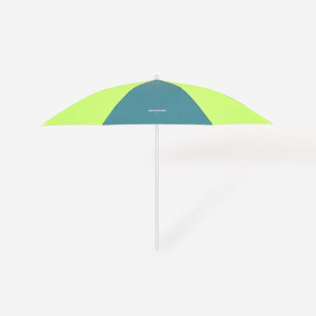 Parasol de plage 2 places UPF 50+ - Paruv windstop bleu jaune