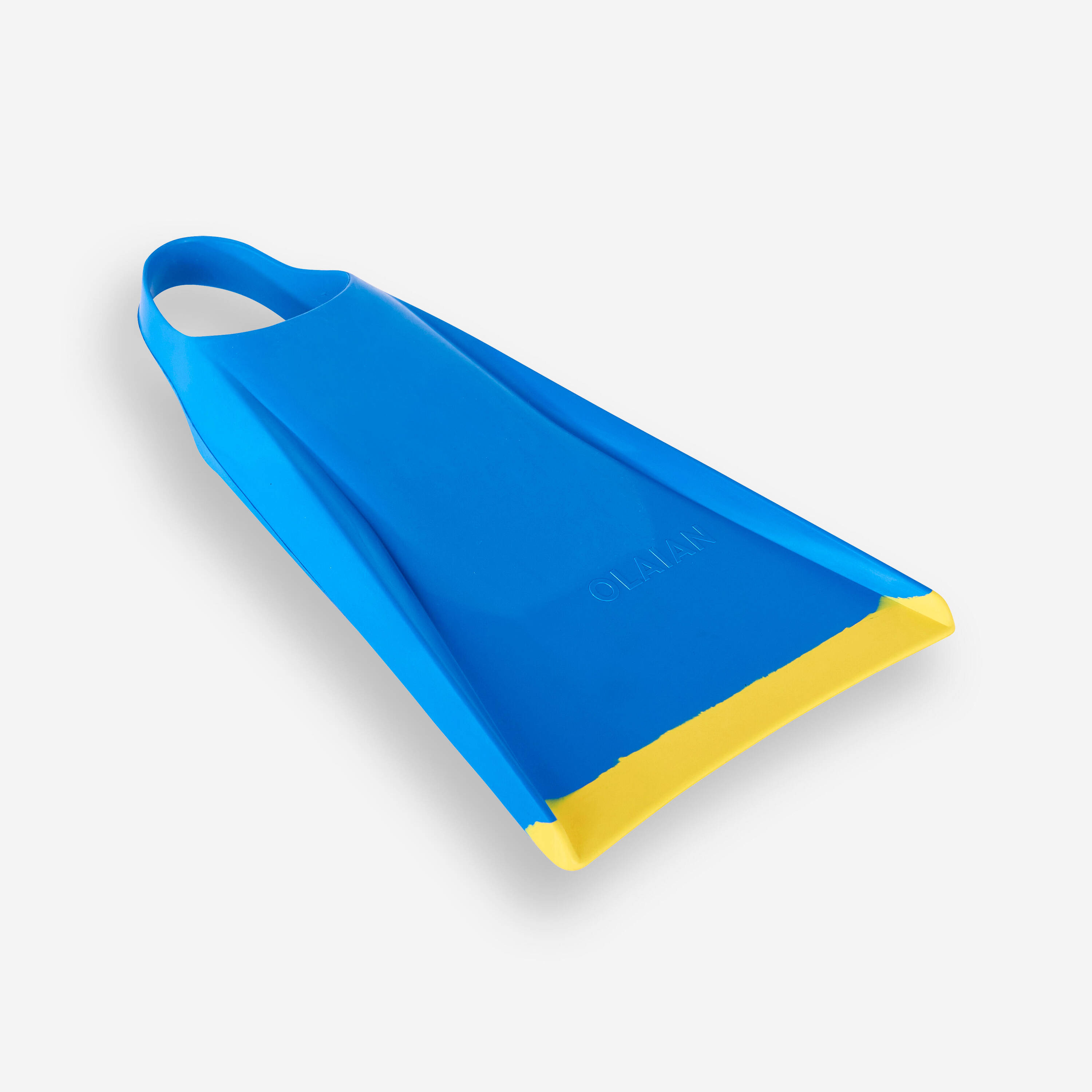Bodyboard fins - 100 turquoise yellow -  3