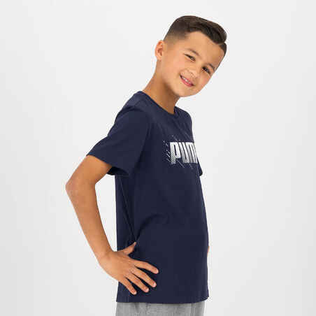 Kids' Printed T-Shirt - Navy Blue