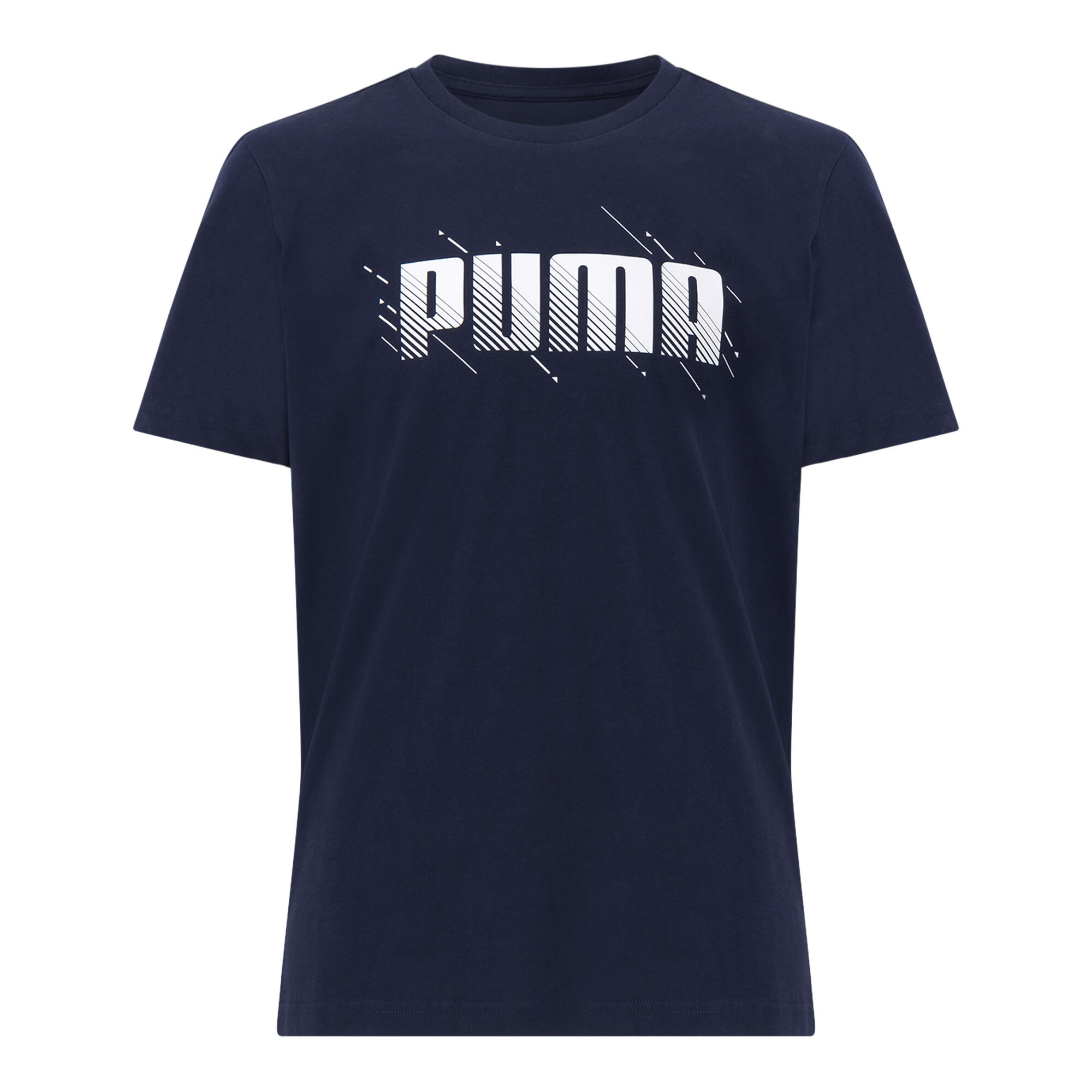 Printed T-shirt Puma - navy blue