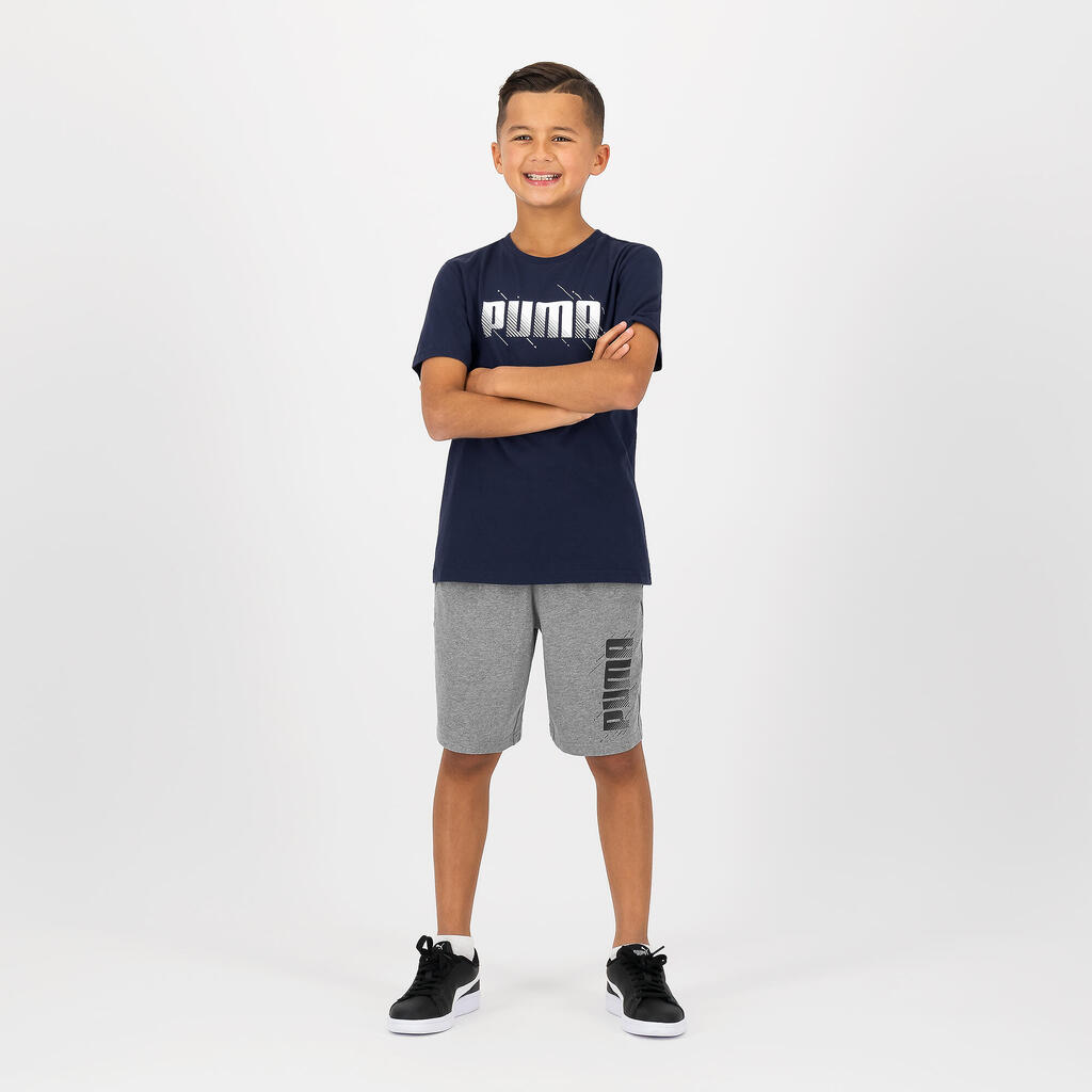 Puma T-Shirt Kinder Baumwolle - blau 