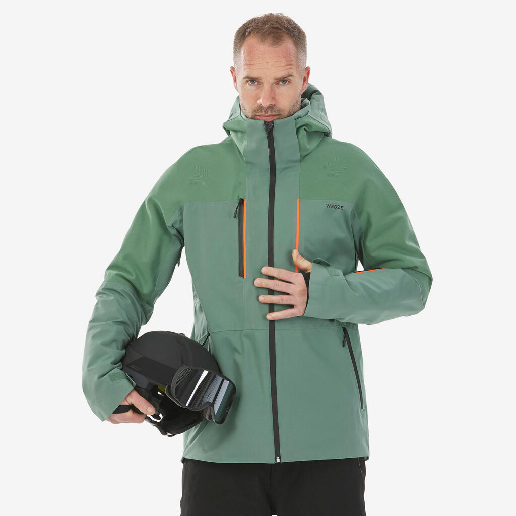 Meeste suusajope 500 Sport, kollane/must