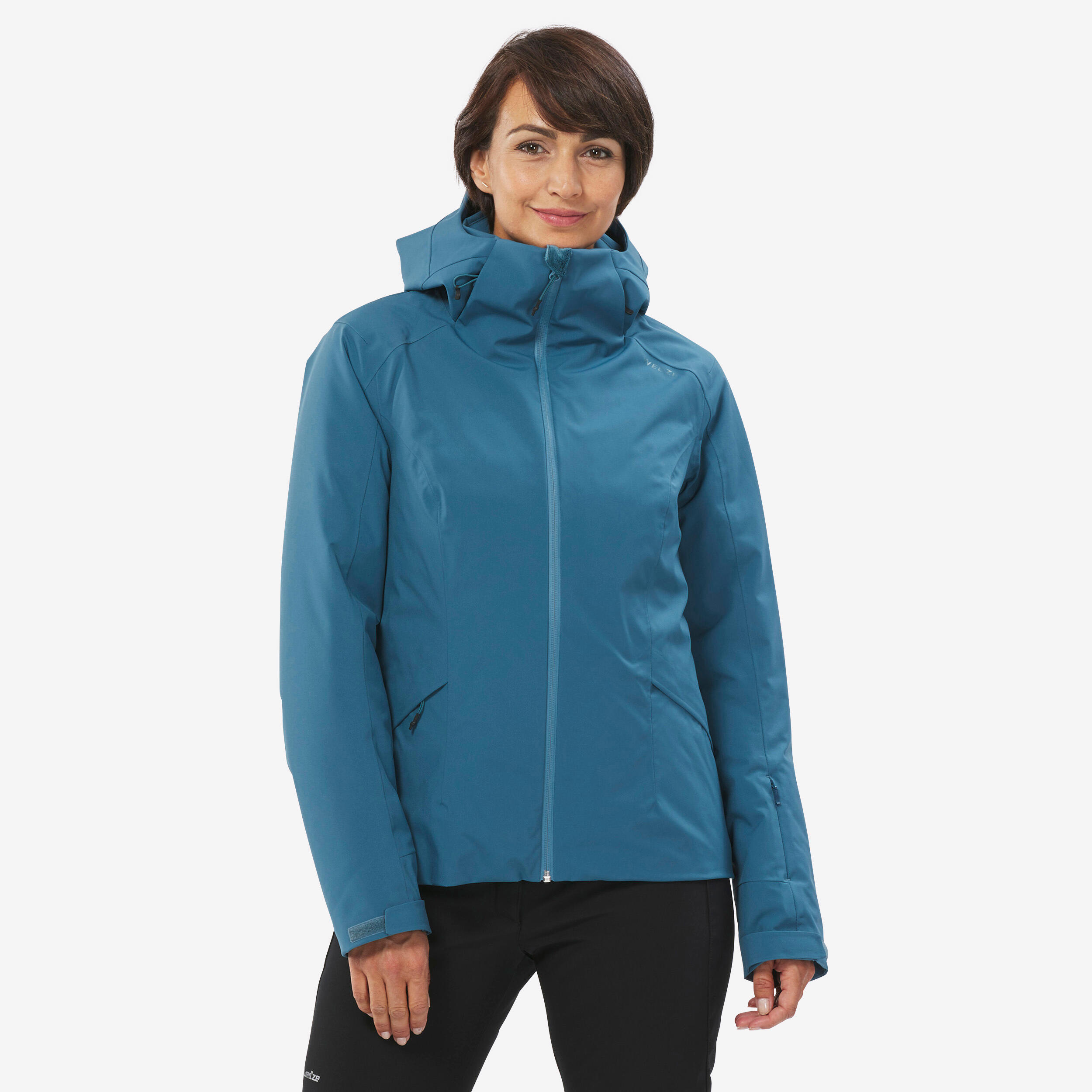 WEDZE WARME SKI-JAS VOOR DAMES 500 BLAUW