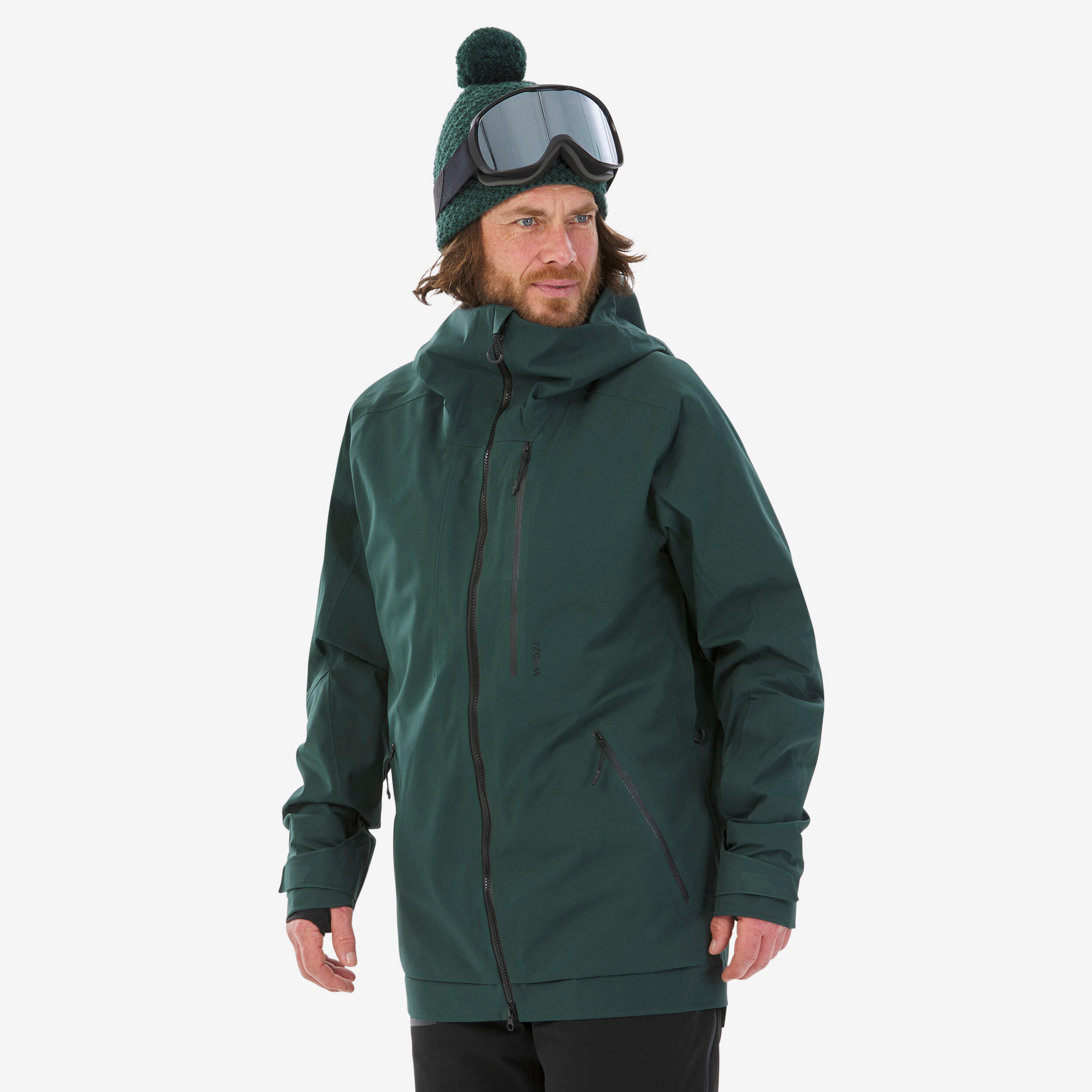 WEDZE MEN'S SKI JACKET - FR500 - GREEN