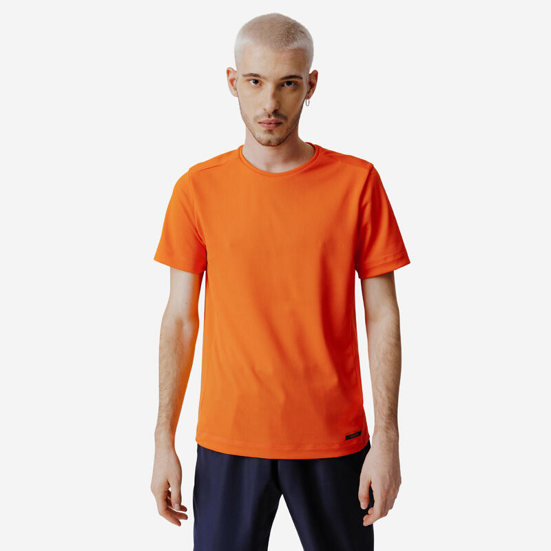 男款跑步透氣 T 恤 Dry－橘色