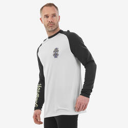 Sous-vêtement de ski homme - BL 590 Brokovich laine haut - noir blanc