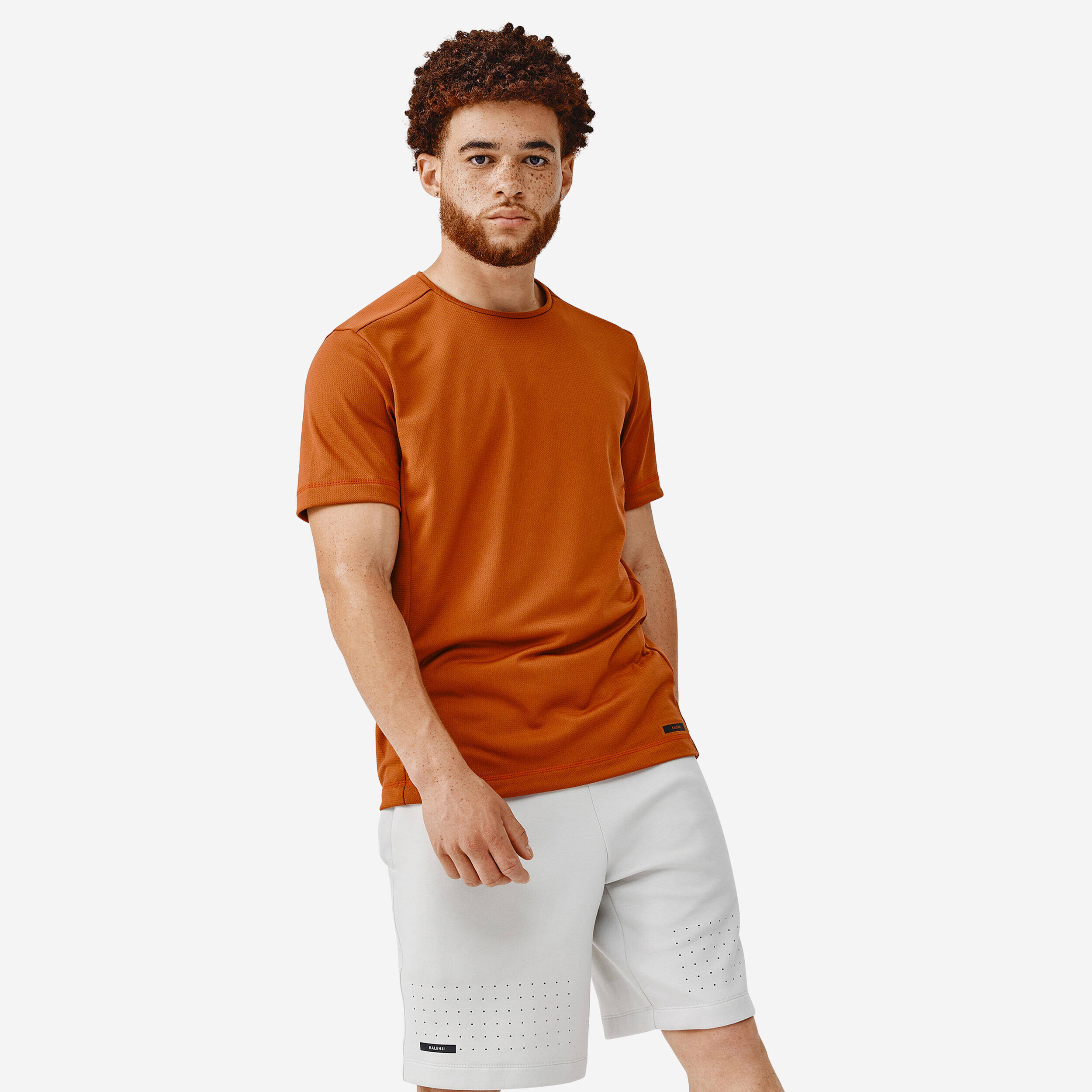 Men's Running Breathable T-Shirt Dry - burnt Sienna  -  1