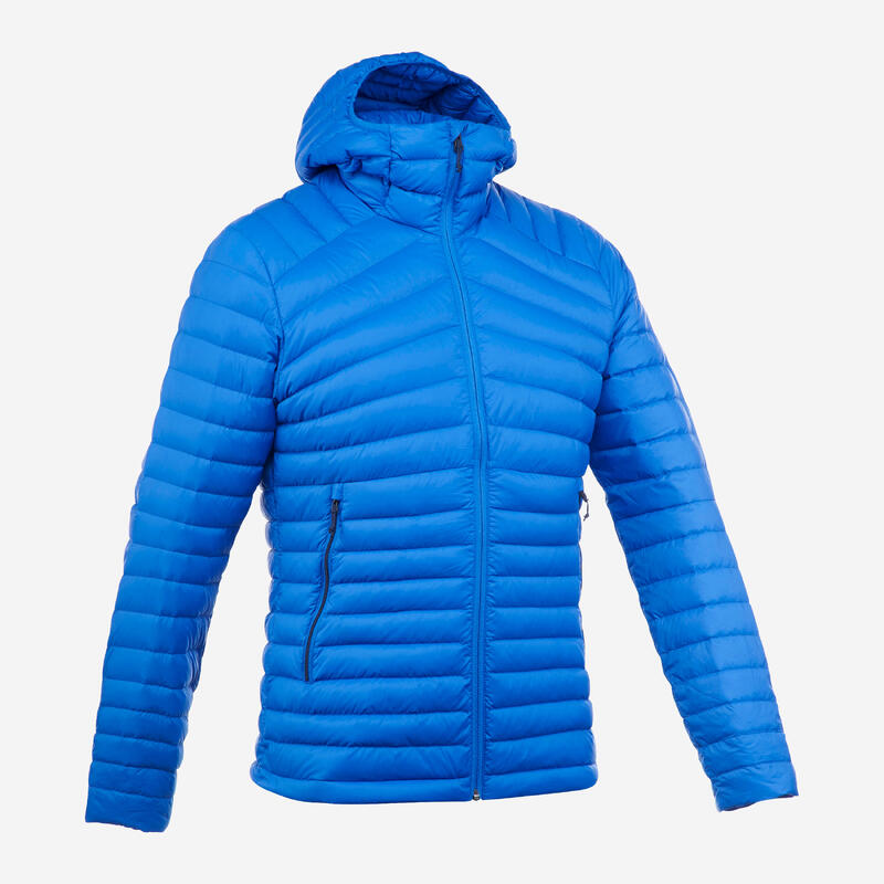 Piumino trekking uomo MT100 PIUMA azzurro