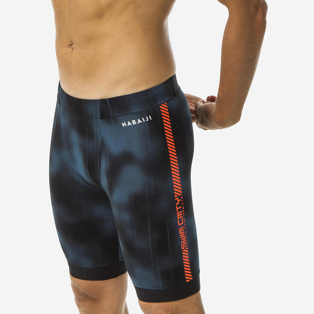 Jammer de natation - fiti - noir / turquoise / orange