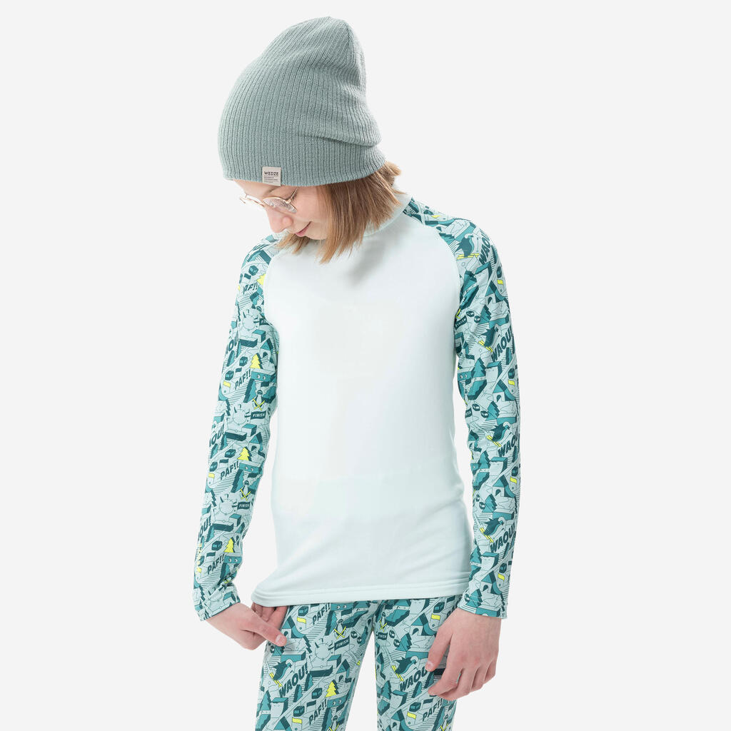 Kids’ ski base layer top - BL500 Top FFS- Blue 