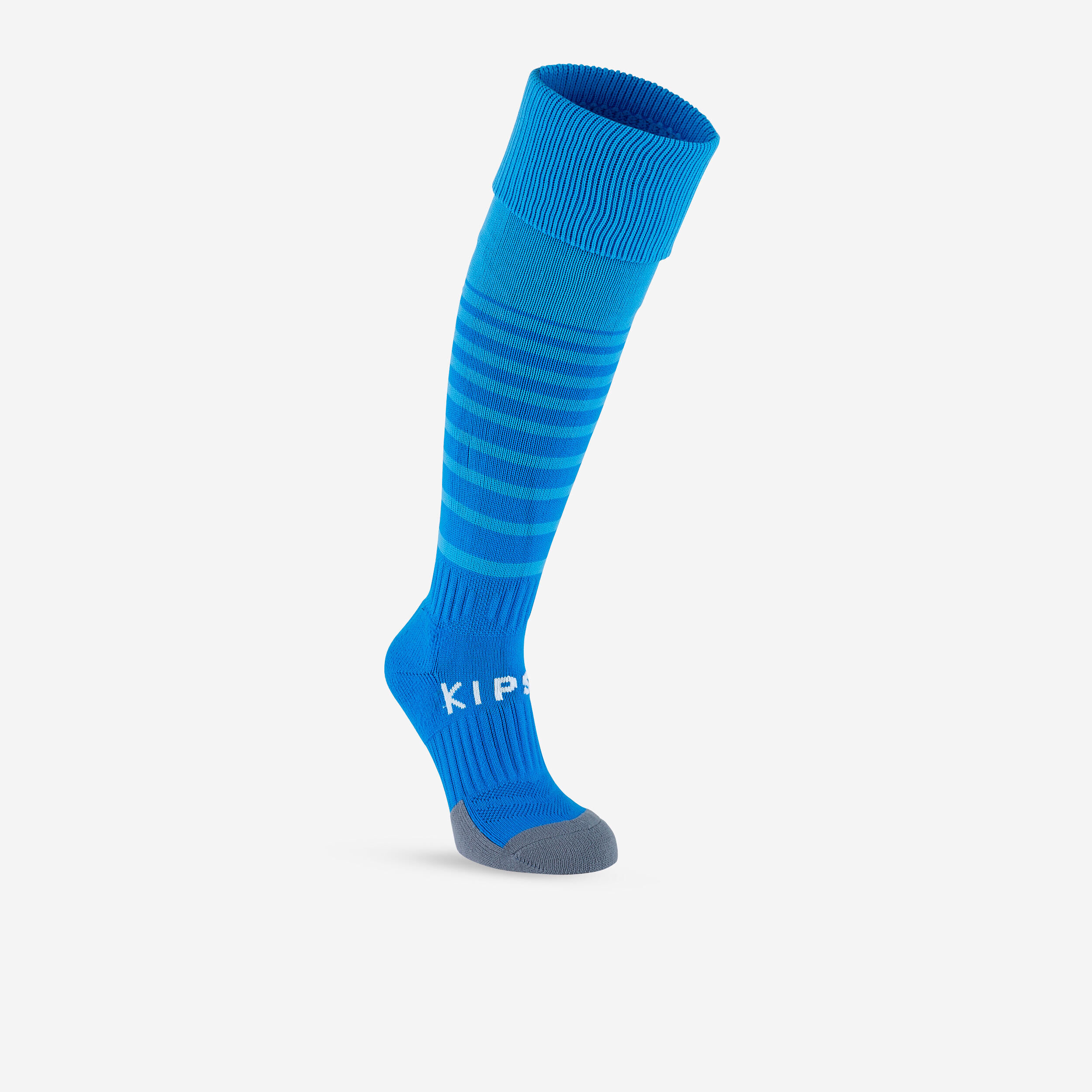 KIPSTA Kids' breathable football socks, cobalt